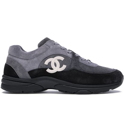 chanel sneakers all black|chanel sneakers black and grey.